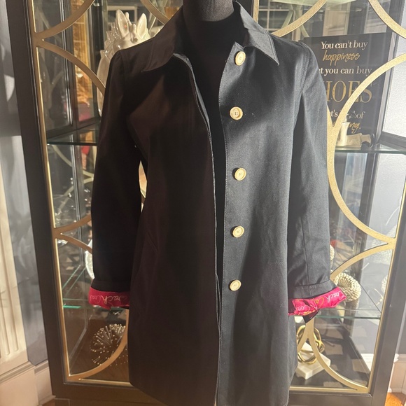 Coach Jackets & Blazers - Coach Black 3/4 Trench Pea Coat